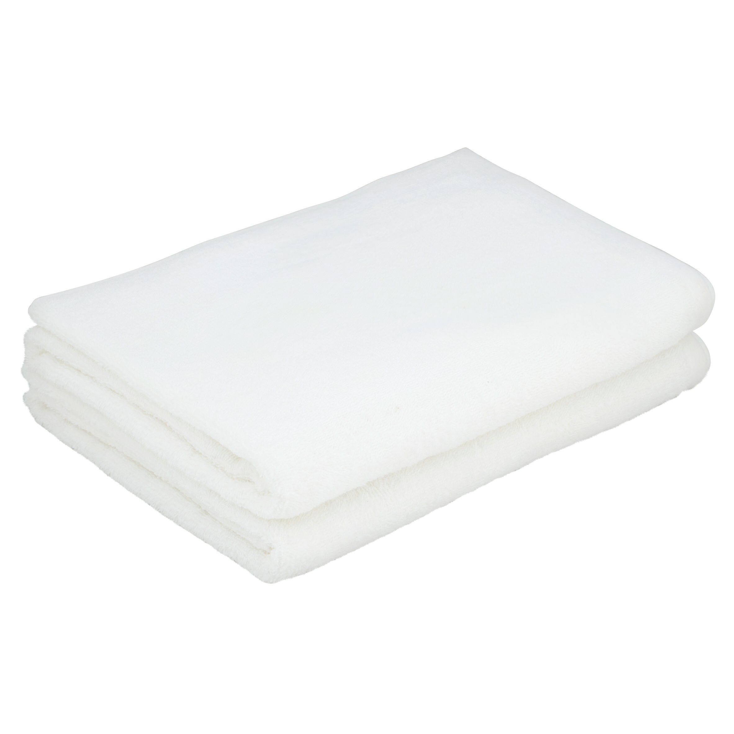 Tesco 2 Pack Bath Towel White - Tesco 