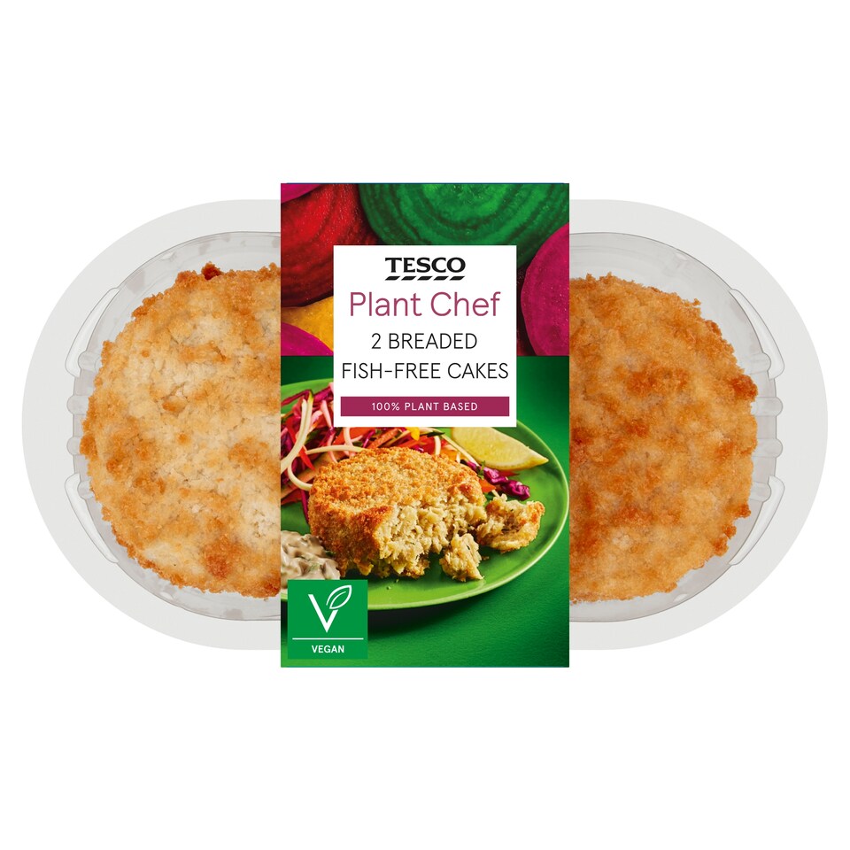 Tesco Plant Chef Fish Free Cakes 270G