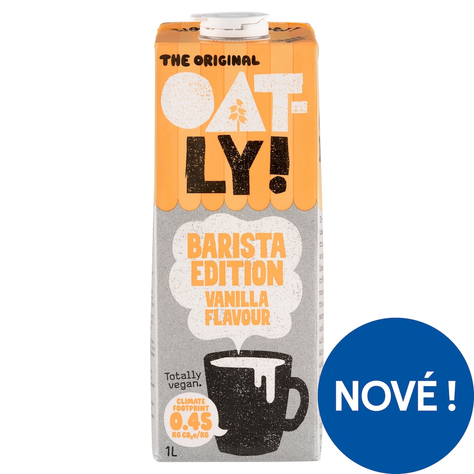 Obrázek 1 pro produkt Oatly! Barista ovesný nápoj s vanilkovou příchutí 1l