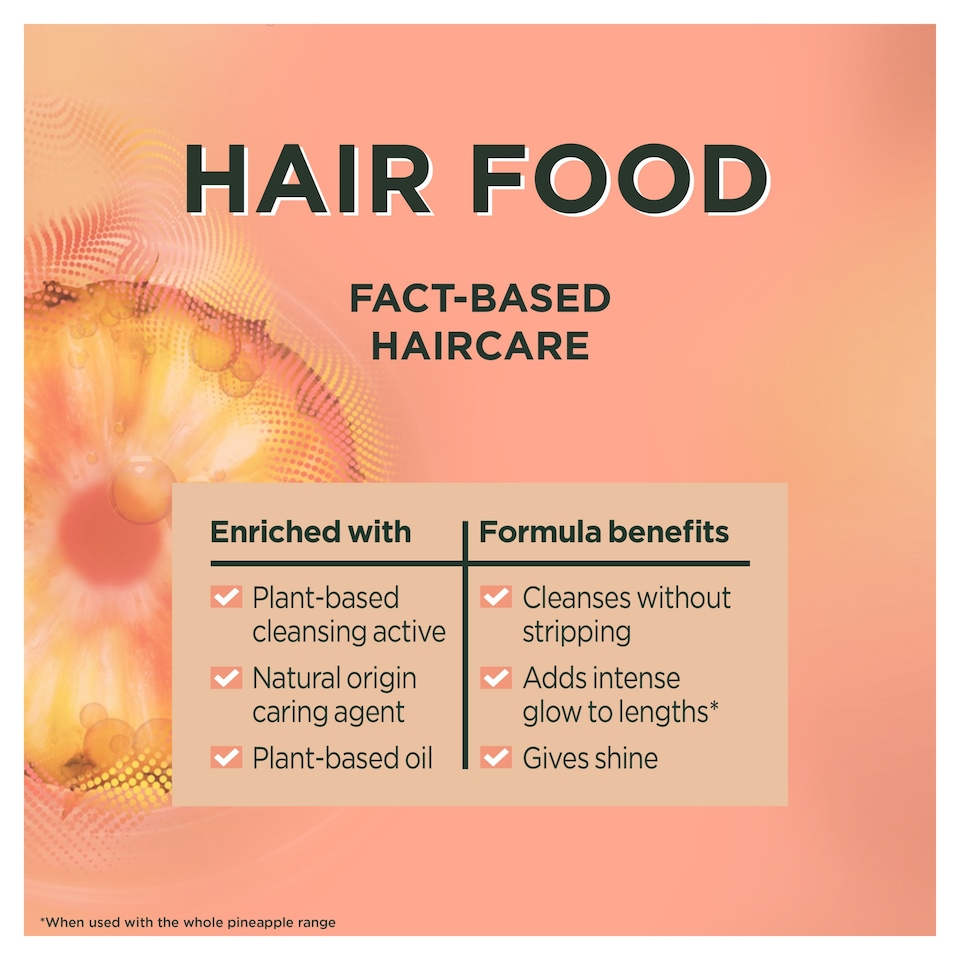 image 1 of Garnier Ultimate Blends Hair Food Pineapple Shampoo 350ml