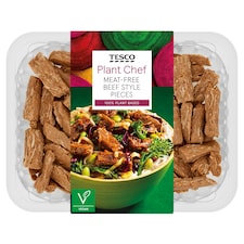 Tesco Plant Chef Meat Free Beef Style Pieces 200G
