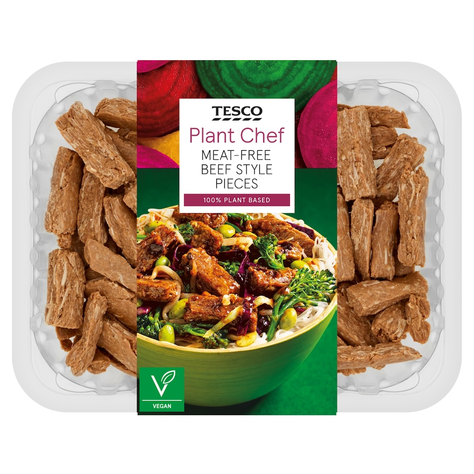 Tesco Plant Chef Meat Free Beef Style Pieces 200G