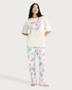 image 2 of Hello Kitty Pure Cotton Pyjama Set in Multi Yellow