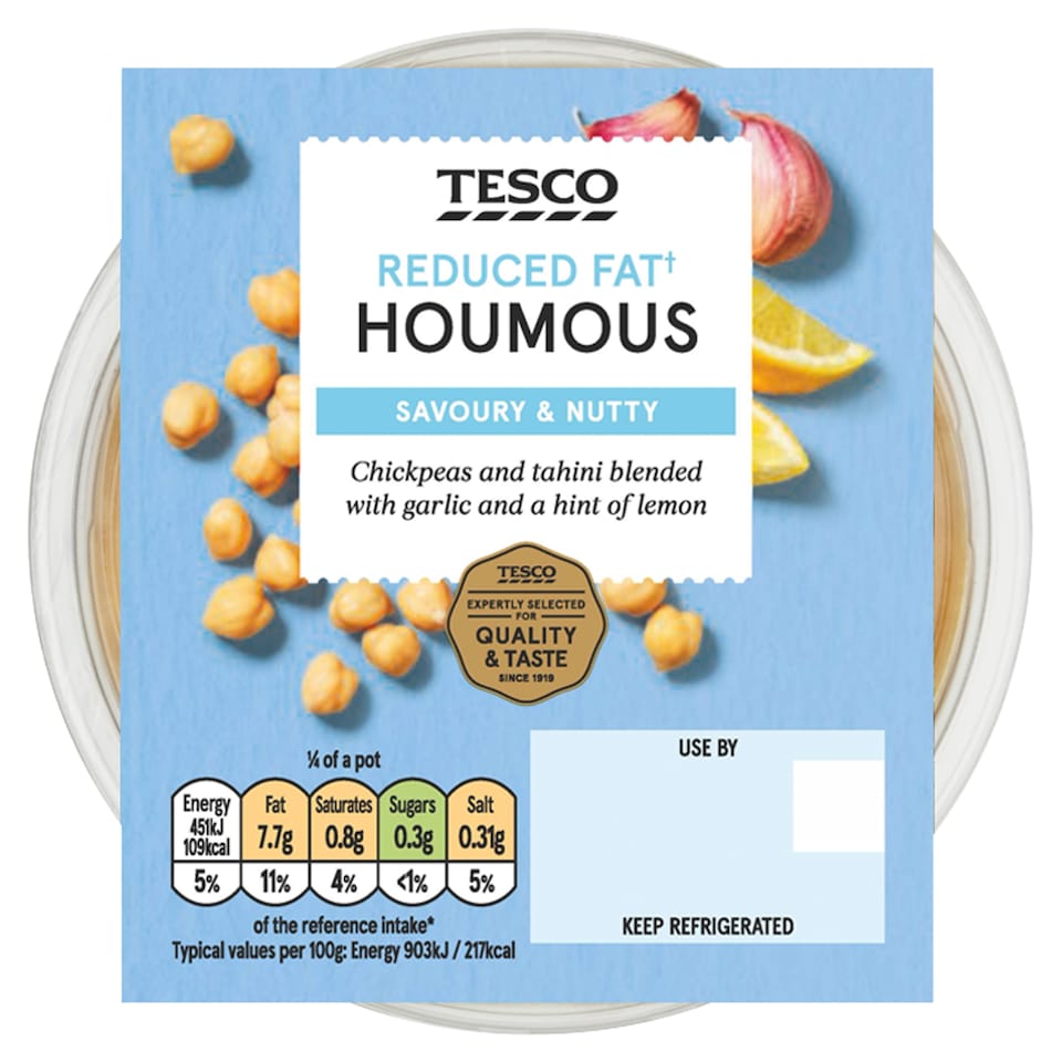 Tesco Reduced Fat Houmous 200g (C)