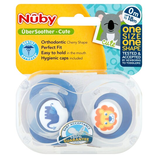 Nuby Twinpack soother Cute Tesco Groceries
