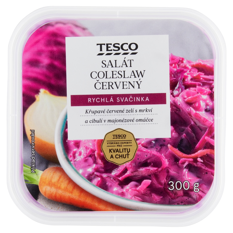 Tesco Salát coleslaw červený 300g