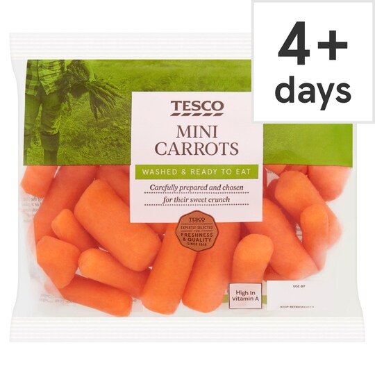 Tesco Mini Carrots 320G Tesco Groceries