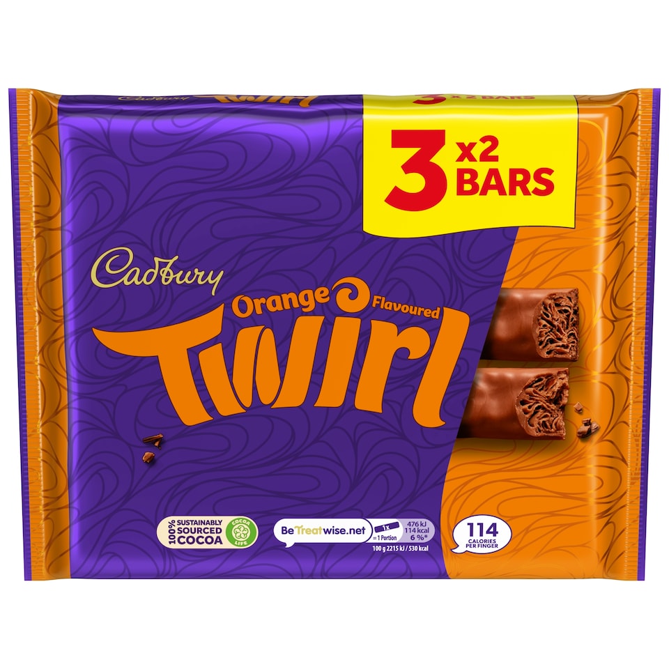 Cadbury Twirl Orange M/PACK 3 X43G