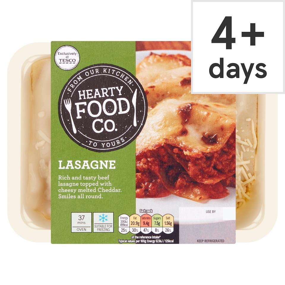 Hearty Food Co. Lasagne 400g