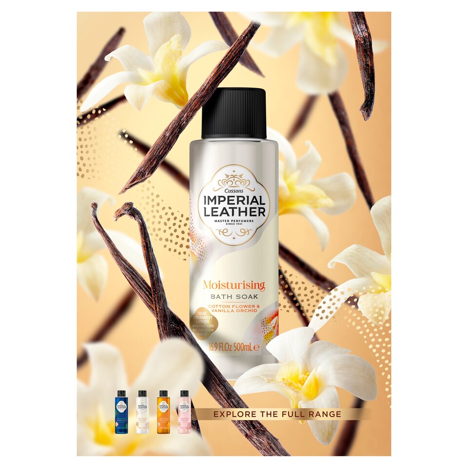 image 1 of Imperial Leather Cotton & Vanilla Bath Soak 500Ml