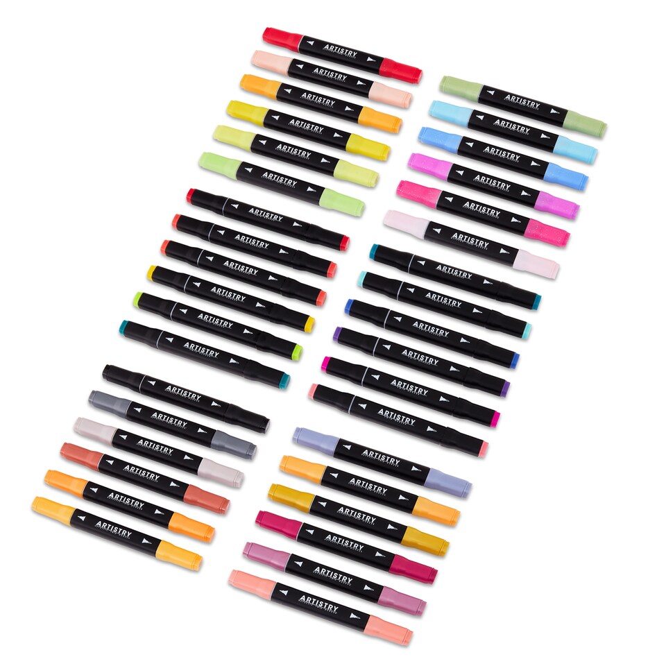 image 1 of Artistry Mixed Twin Markers 36 Pack