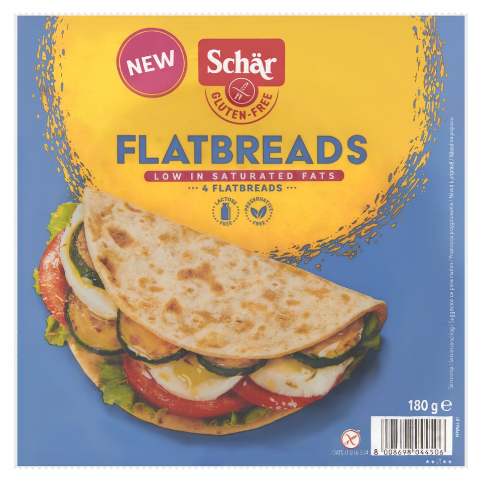 image 1 of Schär Gluten-Free Flatbreads 180g