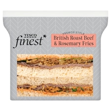 Tesco Finest British Roast Beef & Rosemary Fries Sandwich 