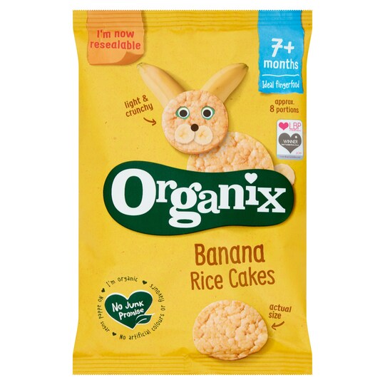 Organix Banana Rice Cake 50G Tesco Groceries