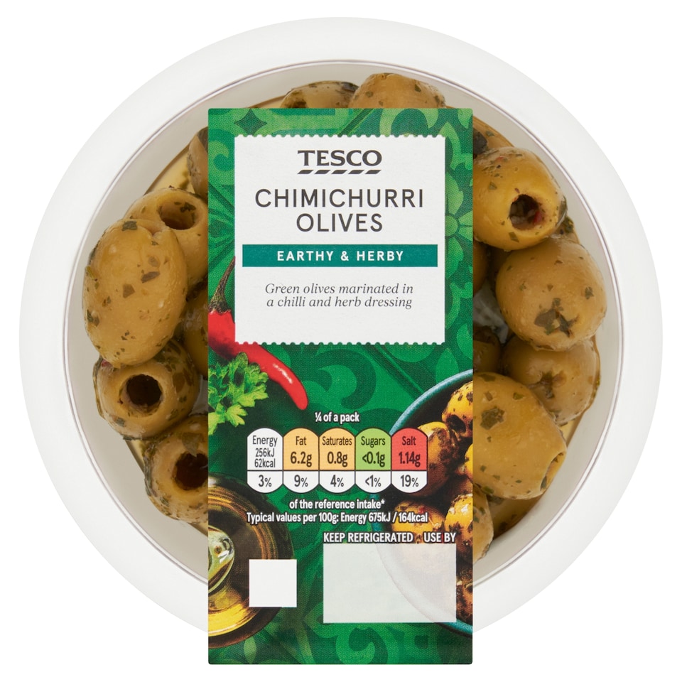 Tesco Chimichurri Olives 150g