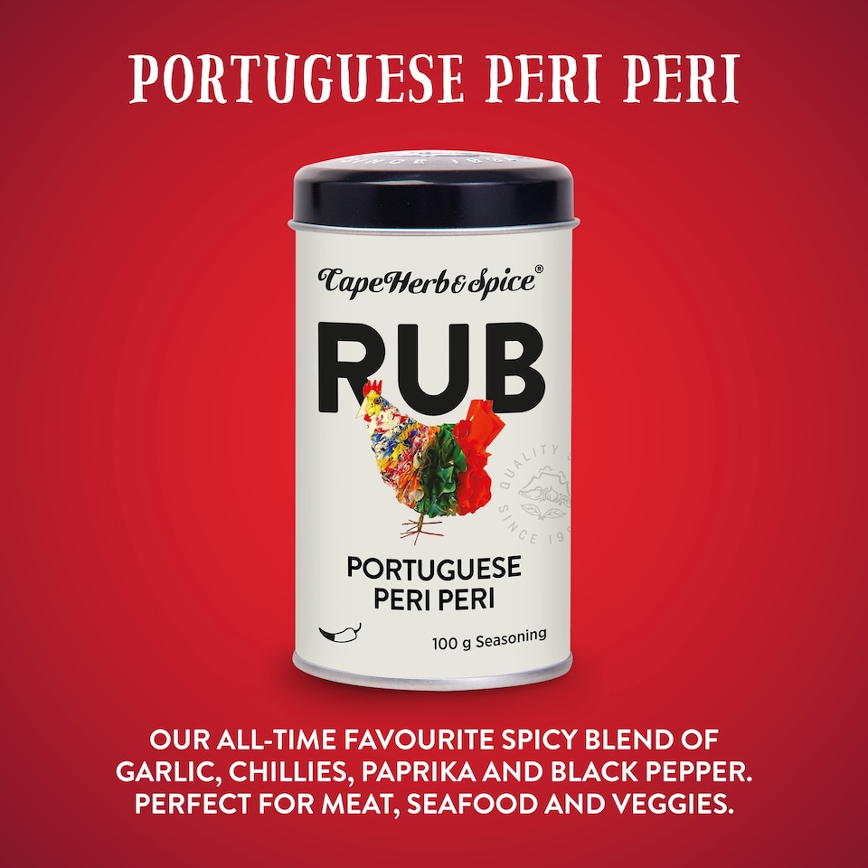 image 1 of Cape Herb & Spice Portuguese Peri Peri Seasoning Rub 100g