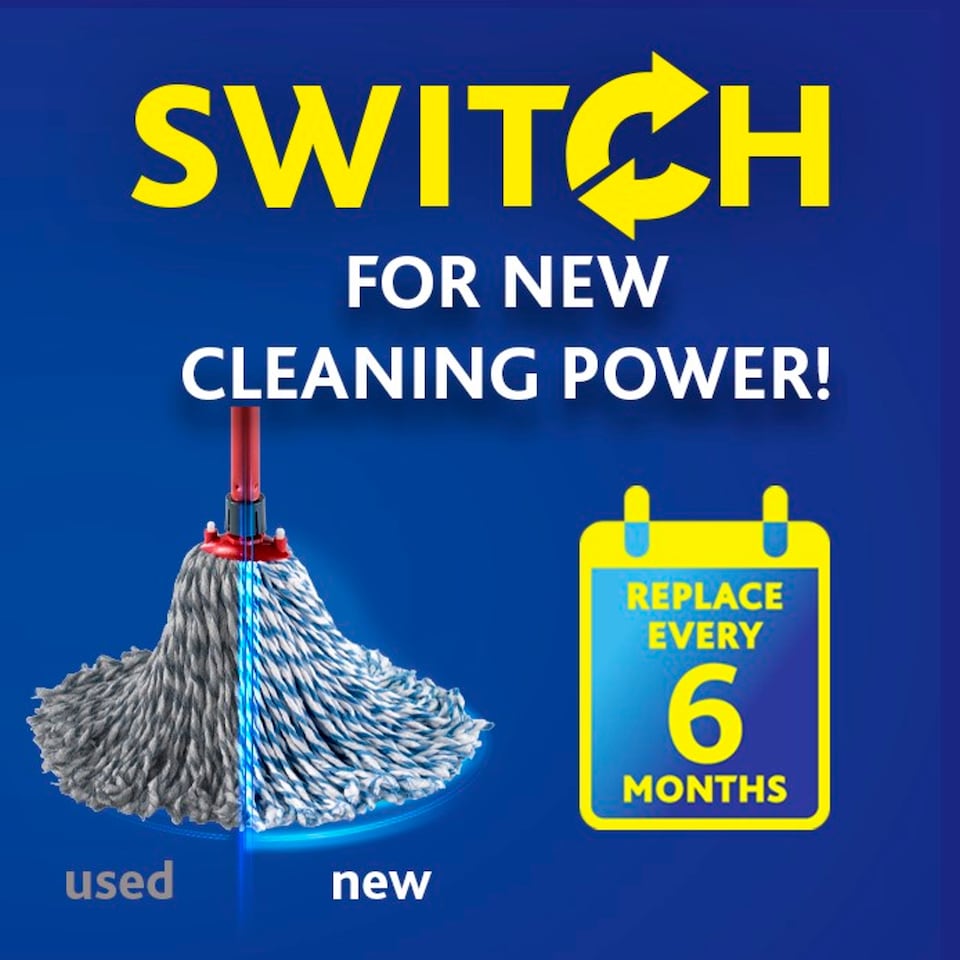 image 1 of Vileda Supermocio Microfibre & Cotton Mop Refill