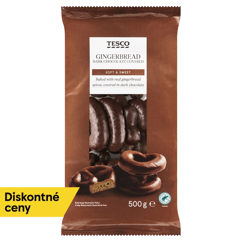 Tesco Perníky v čokoládovej poleve 500 g