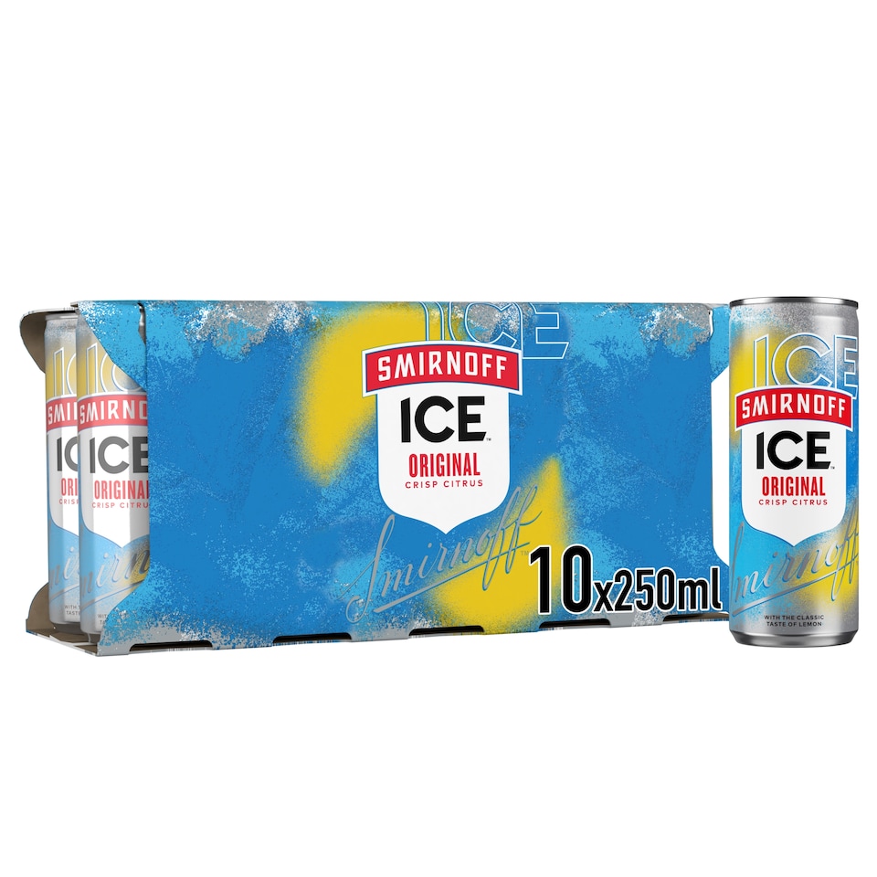 image 1 of Smirnoff Ice Original Vodka Mixed Drink Can 4% Vol 10x250ml