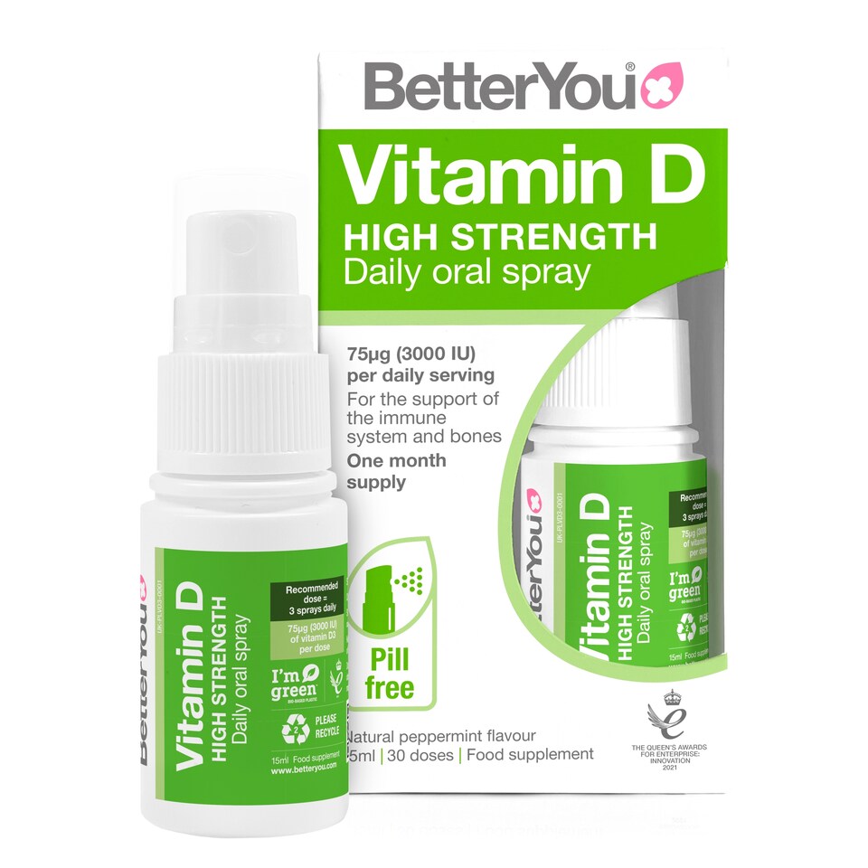 image 1 of BetterYou Vitamin D High Strength Daily Oral Spray 15ml