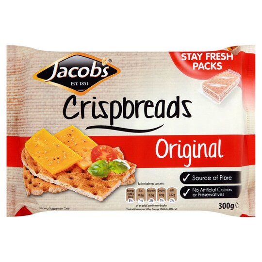 Jacobs Crisp Bread Original 300G Tesco Groceries