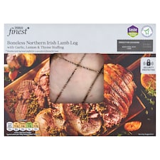 TESCO FINEST Boneless Northern Irish Lamb Leg with Garlic, Lemon & Thyme Stuffing 1.55kg