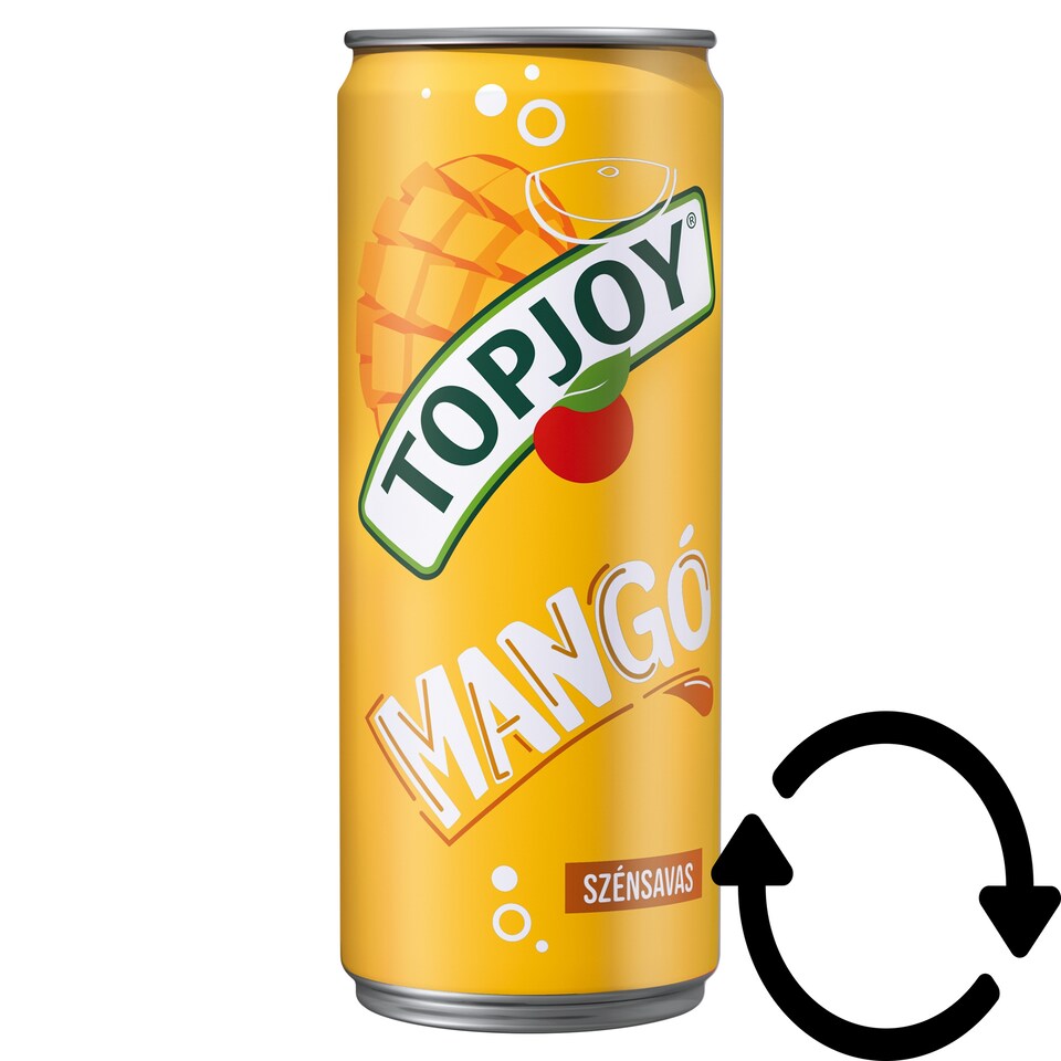Topjoy mangó ízű szénsavas üdítőital 330 ml