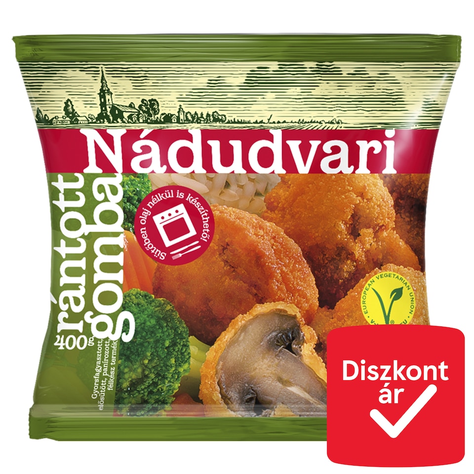Nádudvari gyorsfagyasztott rántott gomba 400 g
