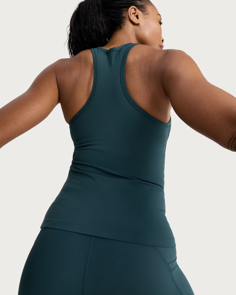 image 1 of F&F Active ULTRAMOVE Racerback Vest in Green