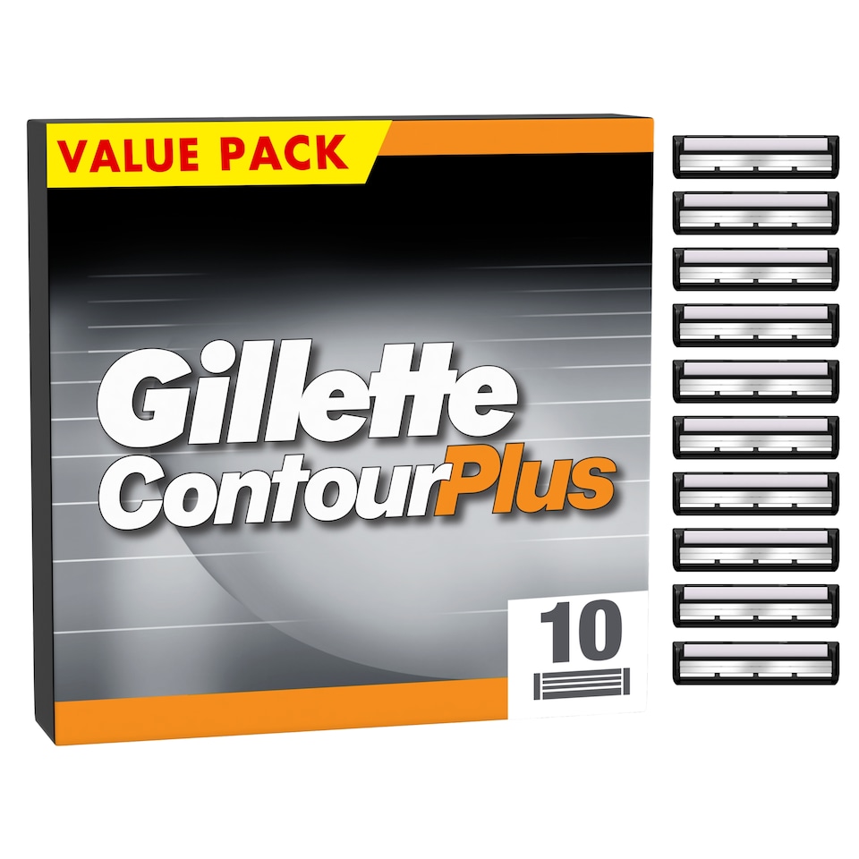 Gillette Contour Plus Razor Blades 10 Pack