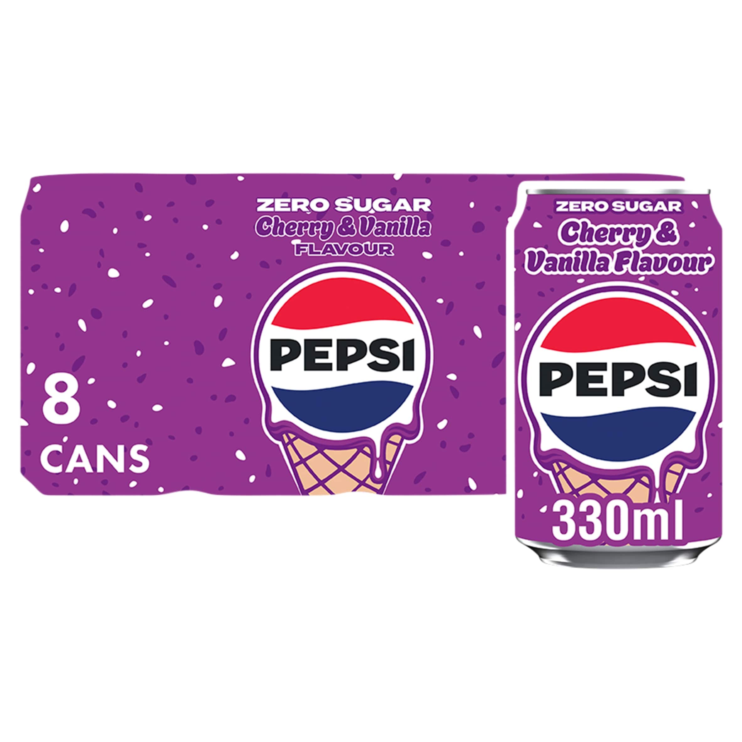 Pepsi Cherry & Vanilla Flavour 8 x 330ml