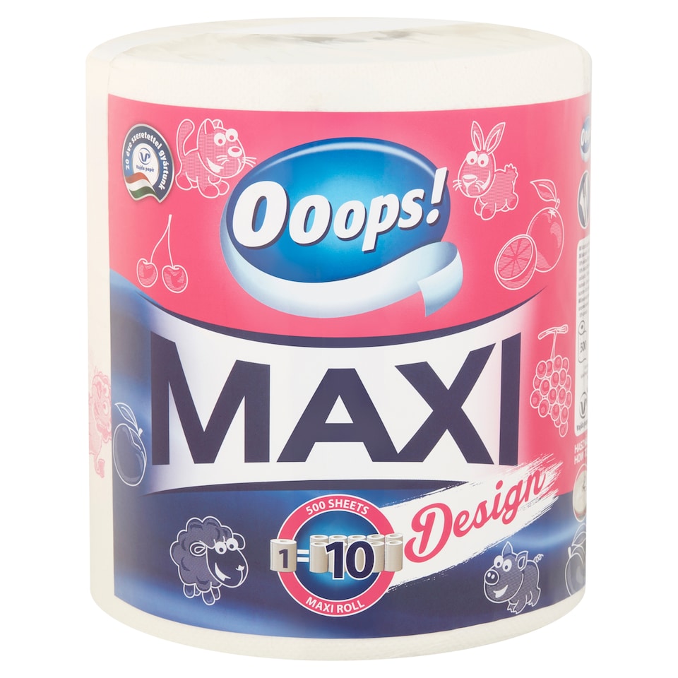 Ooops! Maxi Design Household Towel 2 Ply 1 Roll