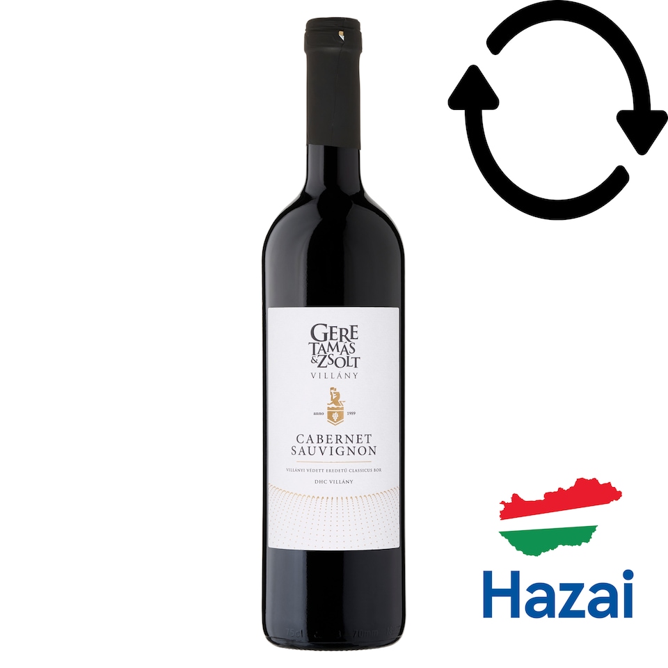 Gere Tamás & Zsolt Villányi Cabernet Sauvignon classicus vörösbor 14% 750 ml