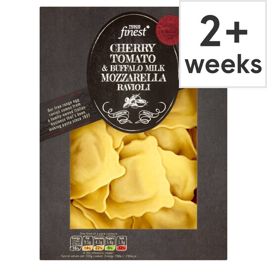 Tesco Finest Italian Tomato & Buffalo Milk Mozzarella Ravioli 400G