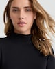 image 2 of F&F WARMPLUS™ Medium Warmth Roll Neck Long Sleeved Thermal Top in Black