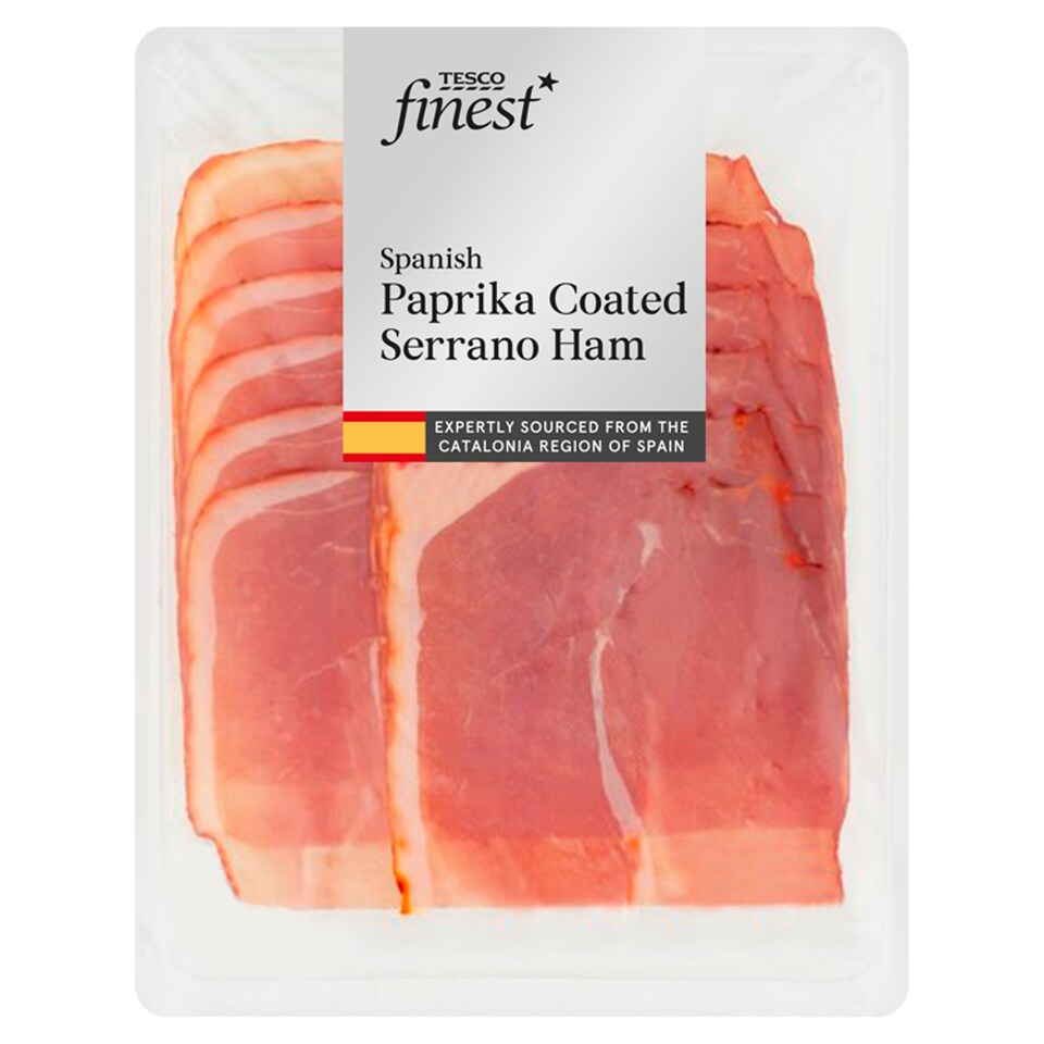 Tesco Finest Spanish Paprika Serrano Ham 80G