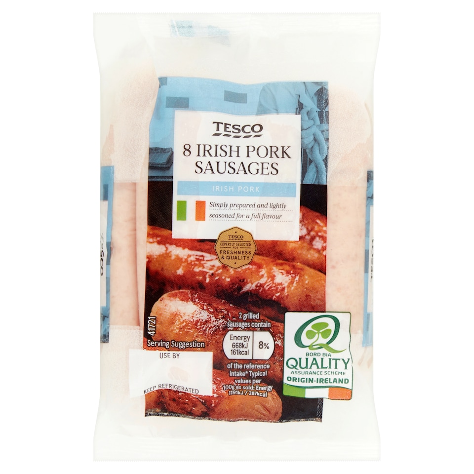 Tesco Irish Pork Sausages 227G