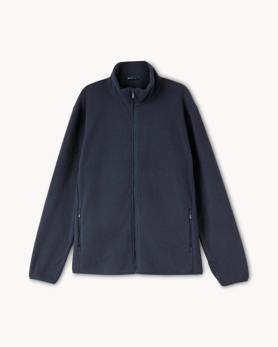 image 1 of F&F Active EVERYHOUR Zip Through Fleece in Navy