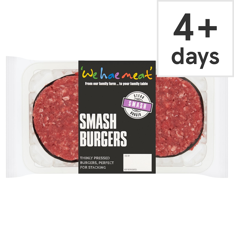 We hae meat Smash Steak Burgers 224g