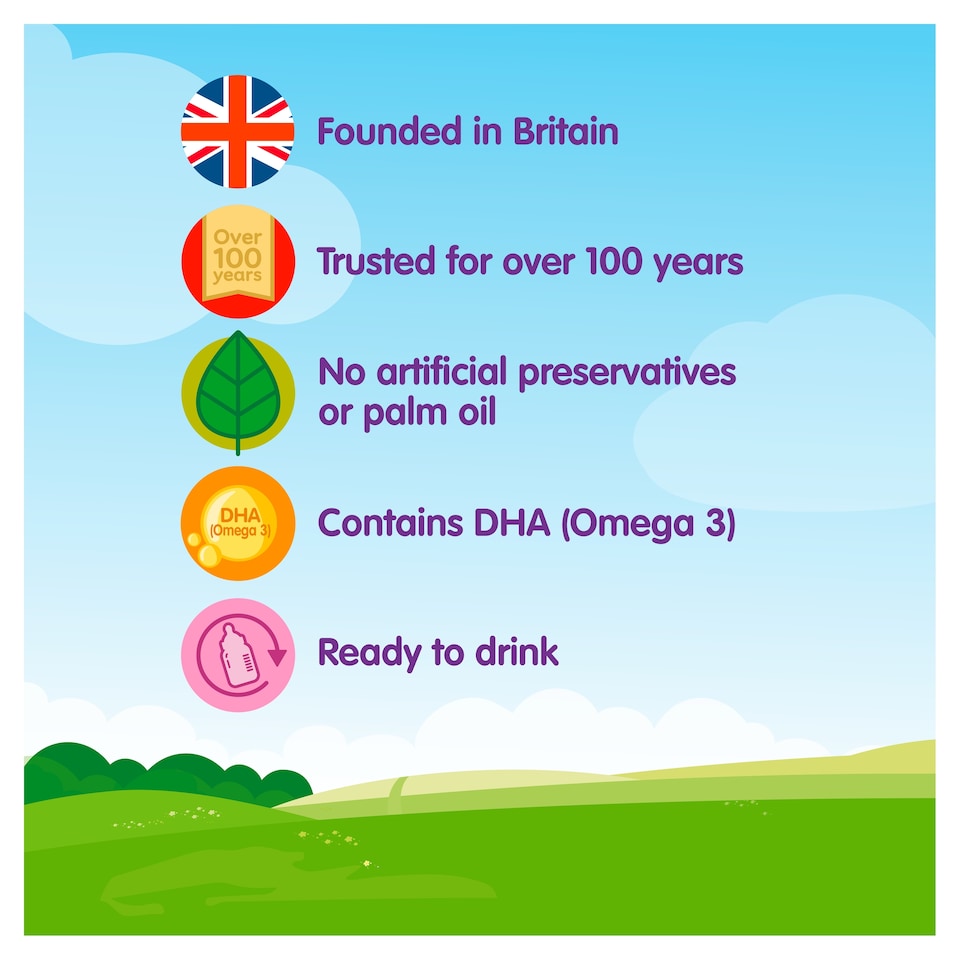 image 1 of Cow & Gate 2 Follow On Baby Milk Formula Liquid 6-12 Months 200ml