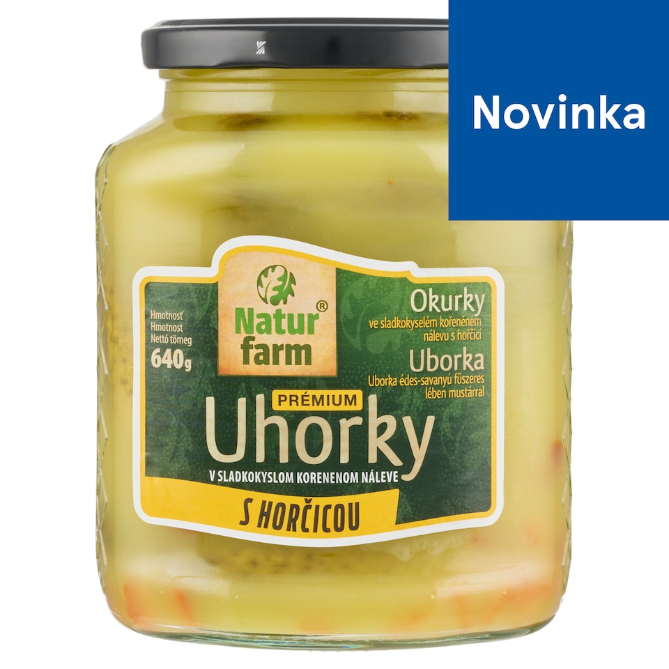image 1 of Natur Farm Premium Cucumbers in Sweet and Sour Spicy Pickle with Mustard 640 g