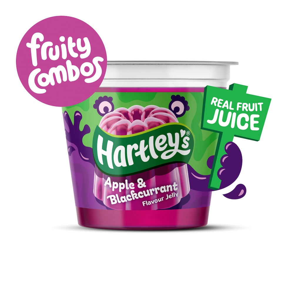 Hartley's Fruity Combos Blackcurrant & Apple Jelly 125g