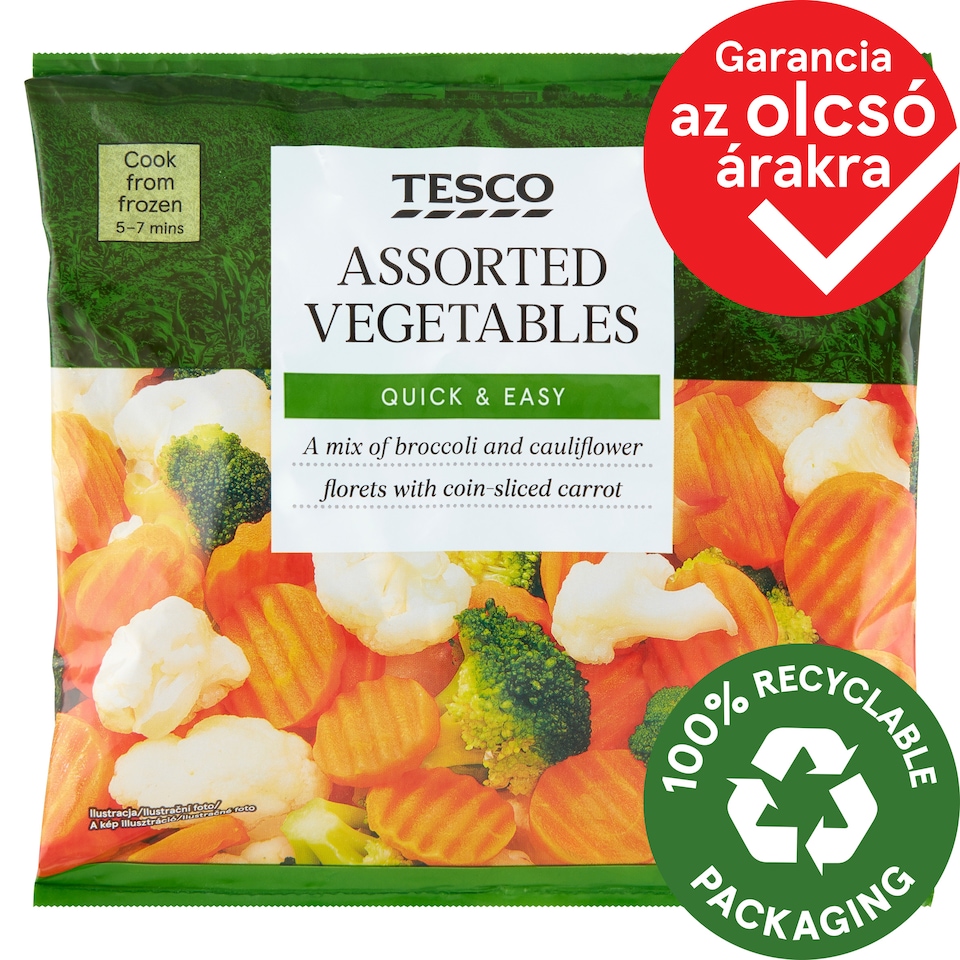 Tesco Quick-Frozen Assorted Vegetables 450 g