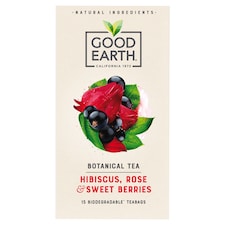 Good Earth Botanical Tea Hibiscus, Rose & Sweet Berries 15 teabags 