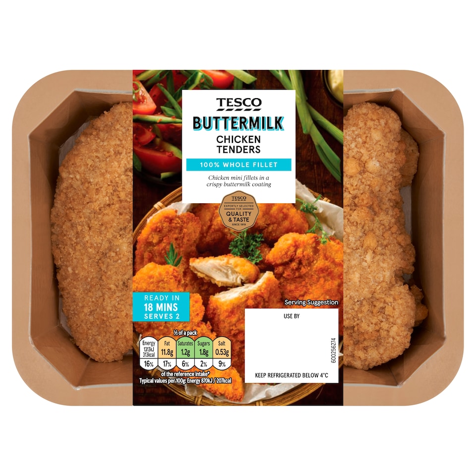 Tesco Buttermilk Chicken Tenders 320g