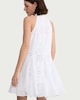 image 3 of F&F Pure Cotton Embroidered Mini Dress in White