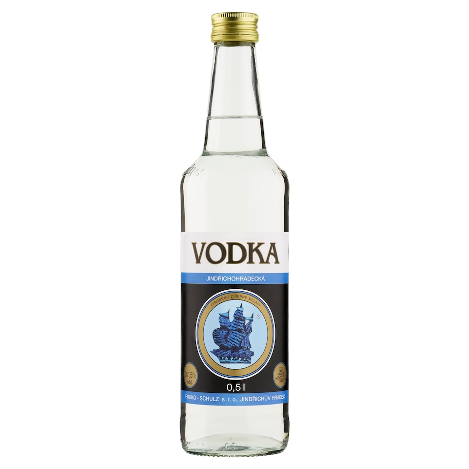 Jindřichohradecká vodka s plachetnicí 0,5l