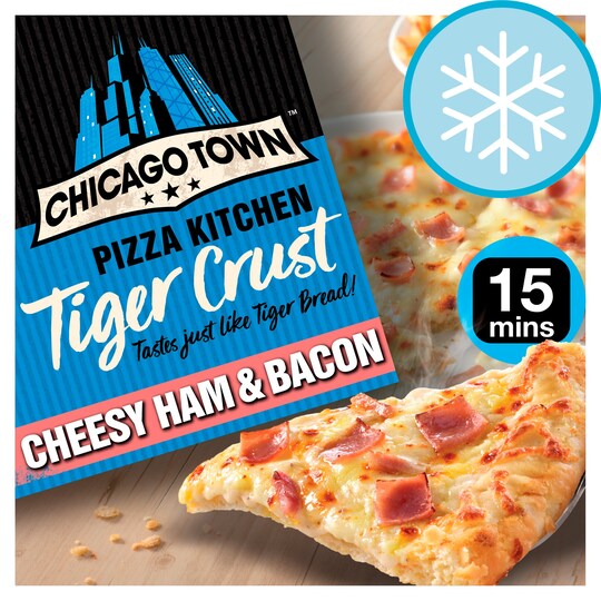 Chicago Town Pizza Kitchen Tiger Crust Cheese Ham And Bacon 355G
