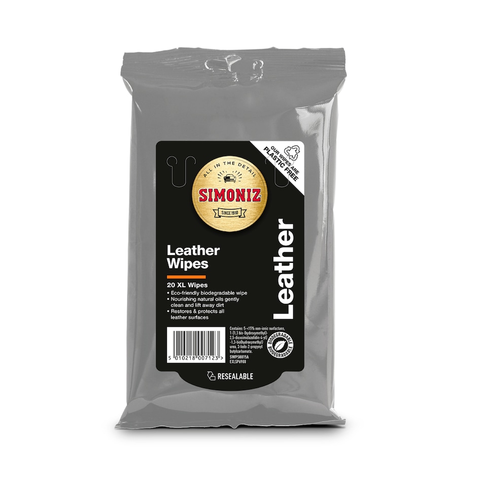 Simoniz Leather Wipes 20 Pack