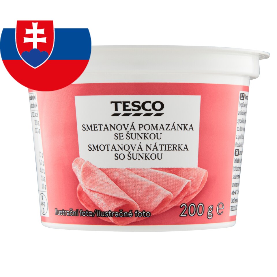 Tesco Smotanová nátierka so šunkou 200 g